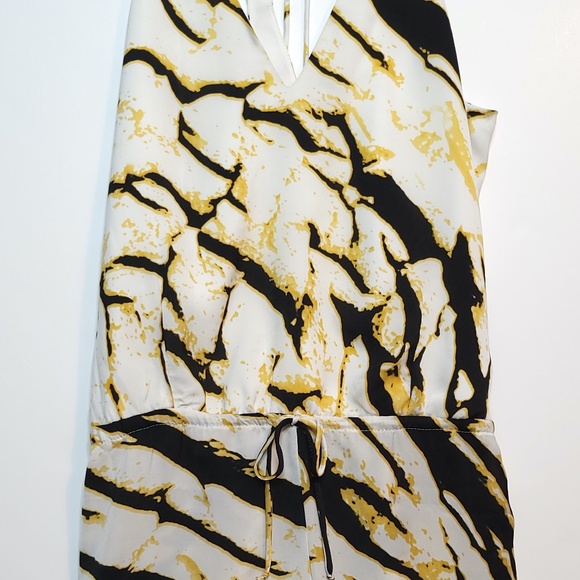 Ramona La Rue Wide Leg Sleeveless Silk Jumpsuit Tiger Print XS or S - Picture 3 of 9